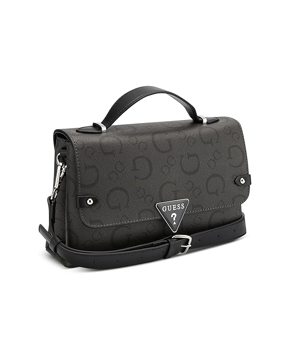 Bolsa Guess Crossbody Marlena Negro Lisa Níquel
