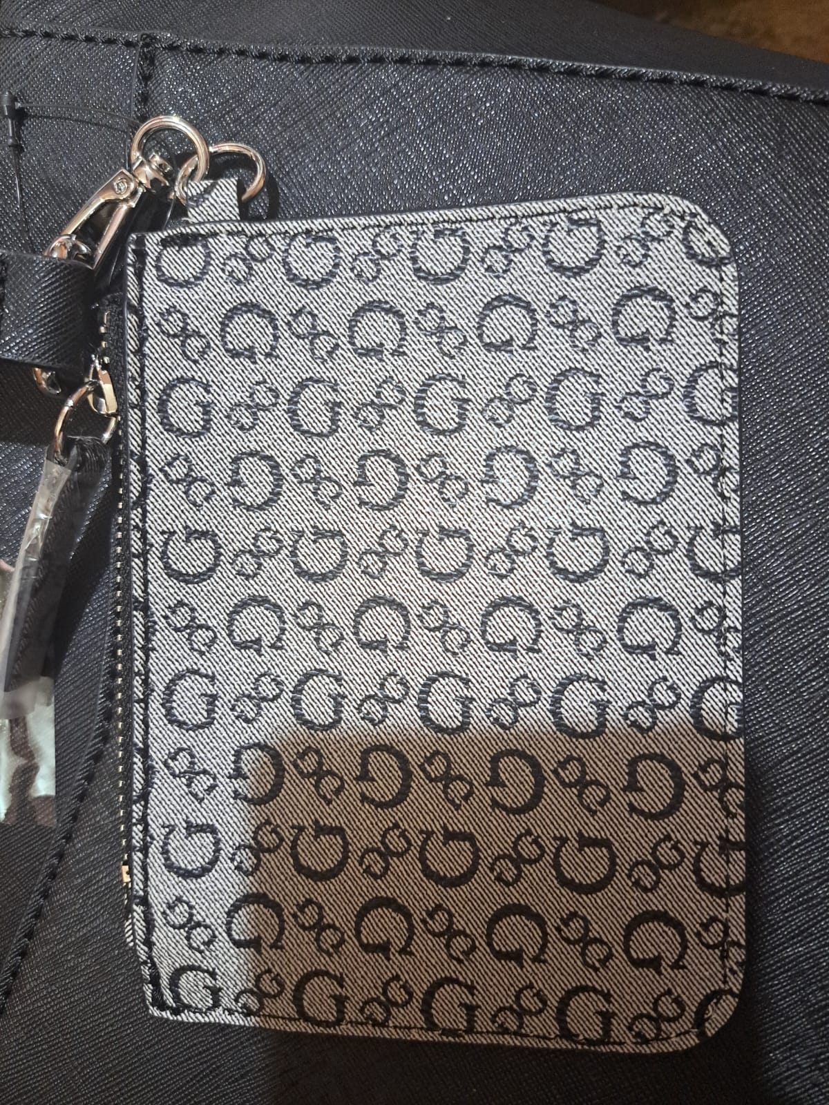 Bolso Guess Con Asas Negras Negro Liso Níquel