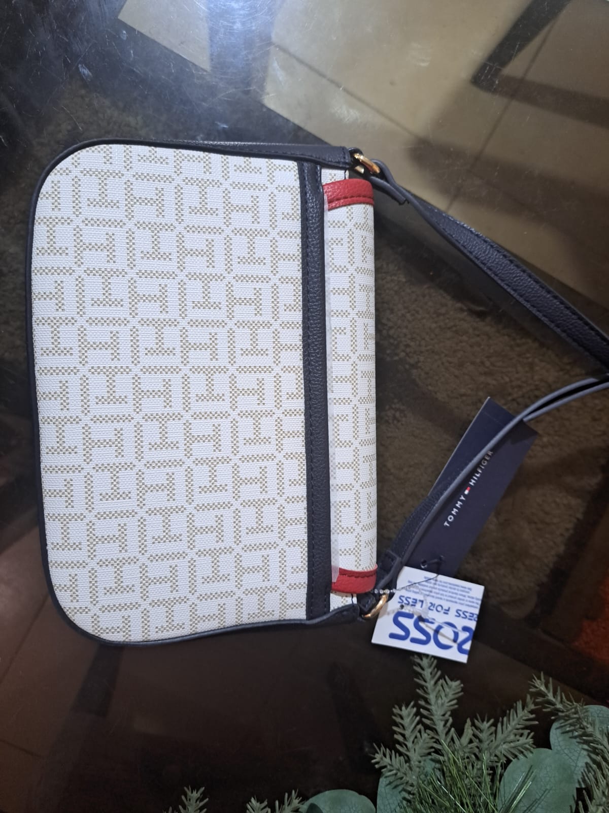 Crossbody Tommy Hilfiger Color Blanco/azul/rojo