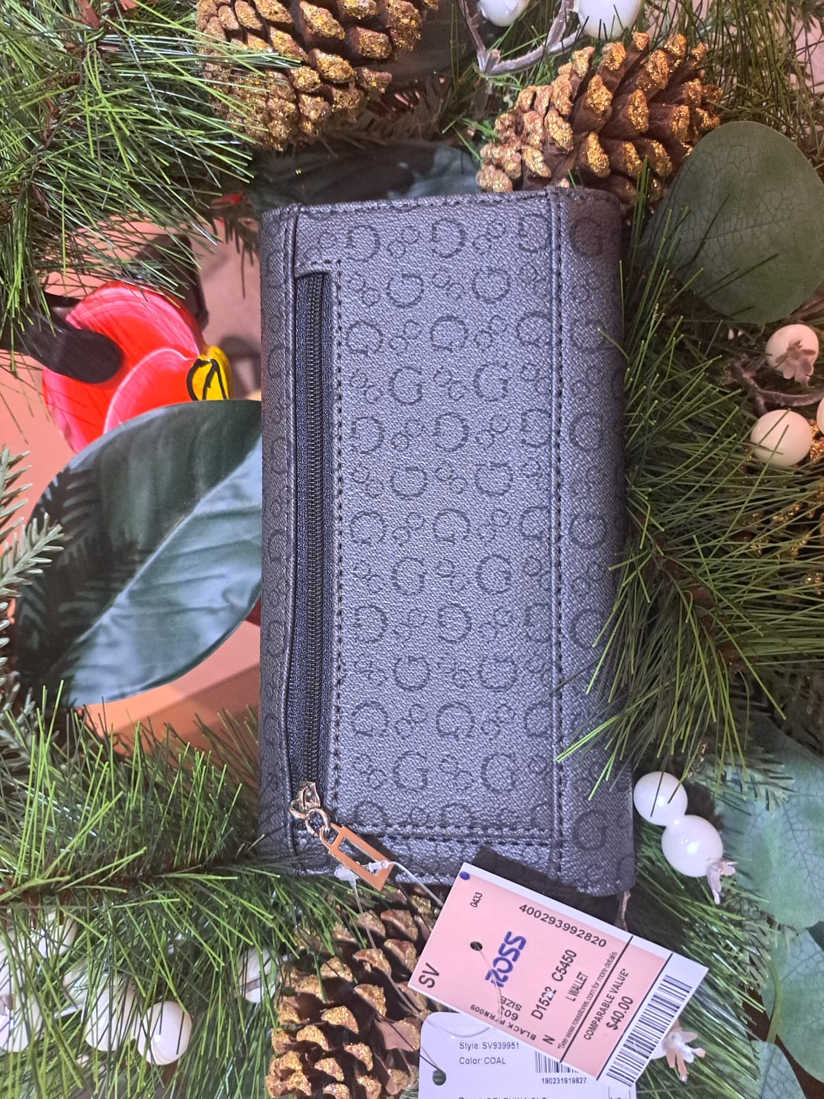 Guess ® Factory Los Angeles Billetera Mujer Negro Liso