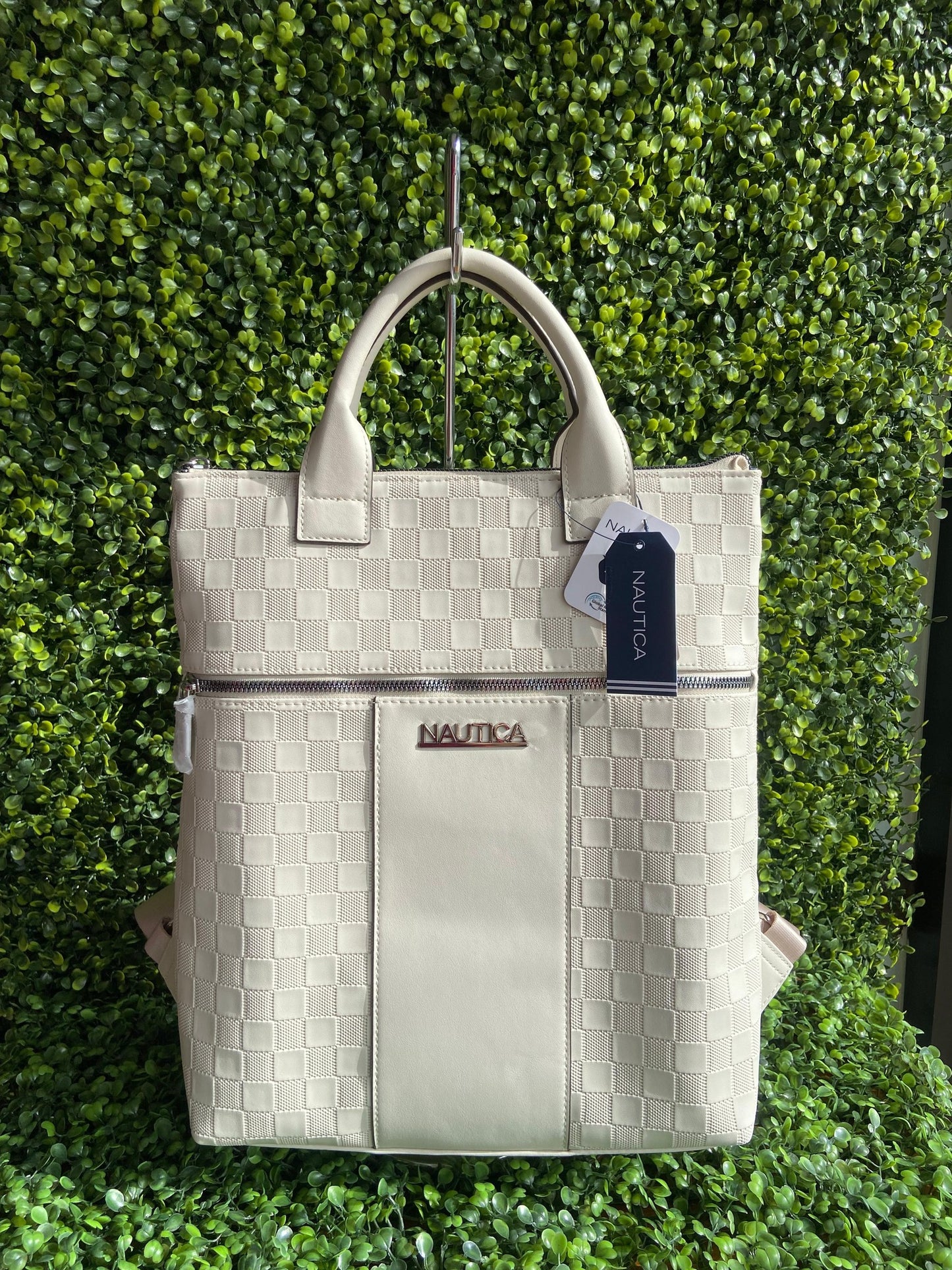 Mochila Cartera Nautica Delta Original Beige Estampado/liso