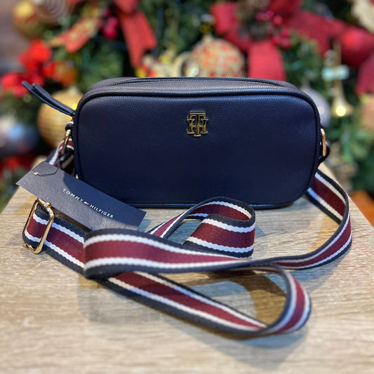 Cartera crossbody Tommy Hilfiger color azul