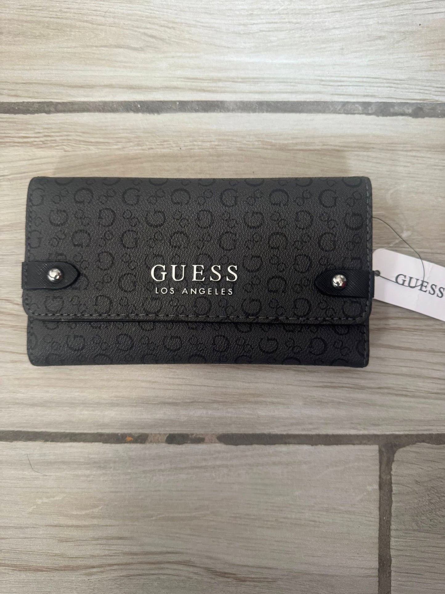 Guess ® Factory Los Angeles Billetera Mujer Negro Liso