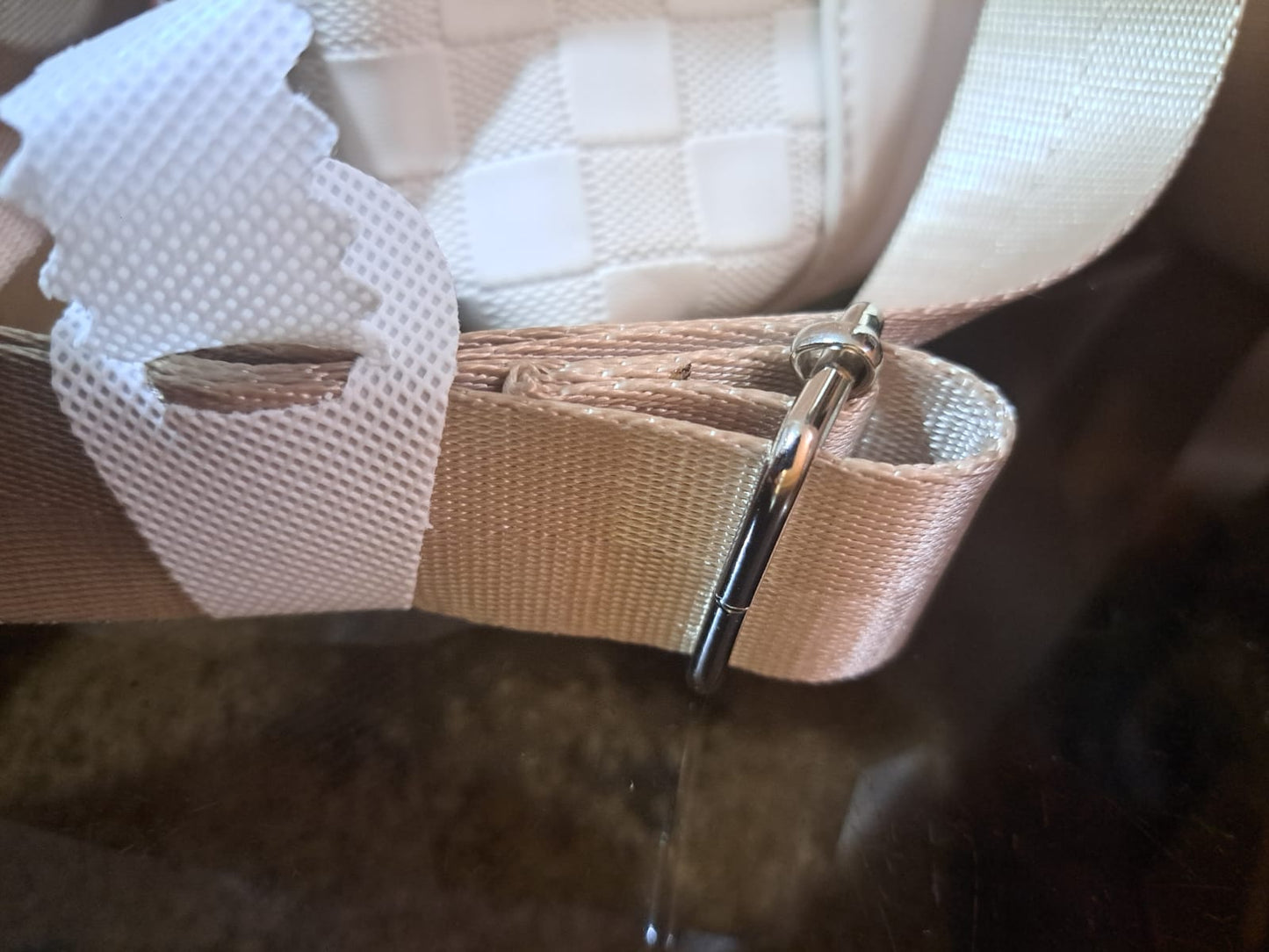 Mochila Cartera Nautica Delta Original Beige Estampado/liso