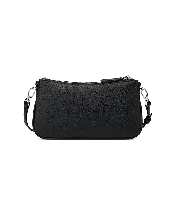 Bolsa Guess Crossbody Marlena Negro Lisa Níquel