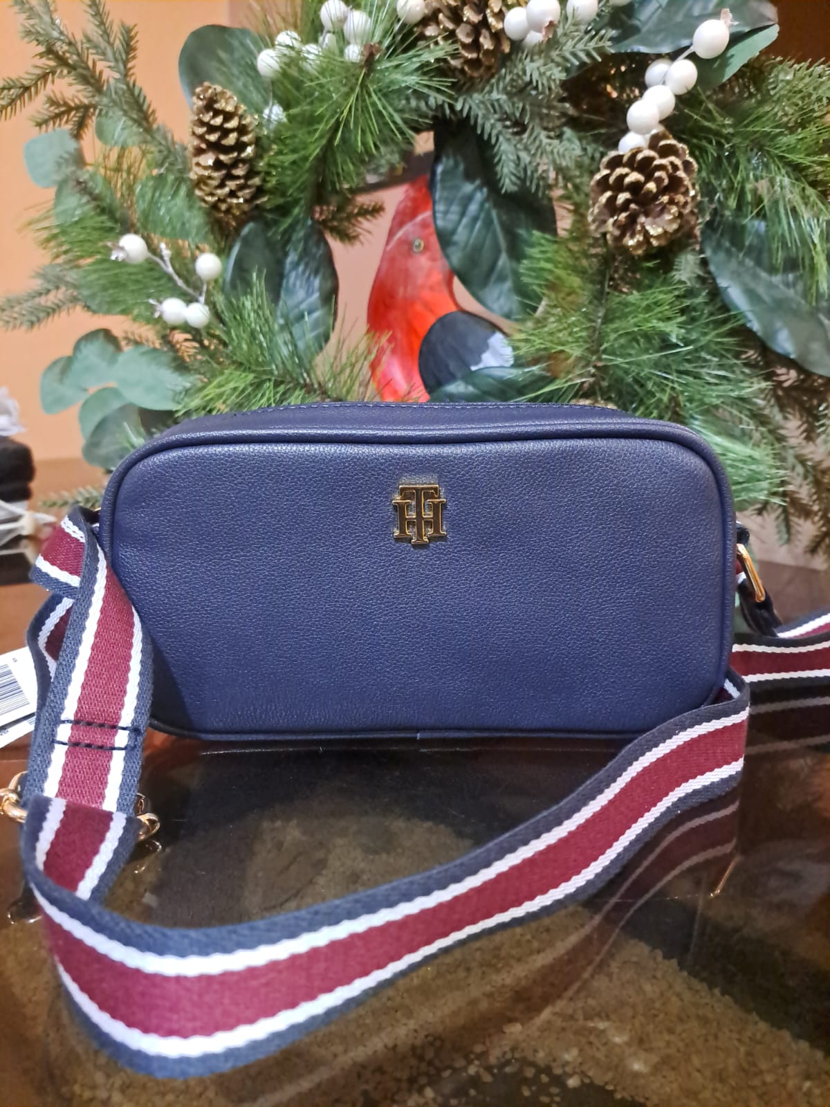 Cartera crossbody Tommy Hilfiger color azul