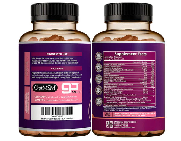 RAINBOW NUTRIENTS – ADVANCED HAIR GROWTH