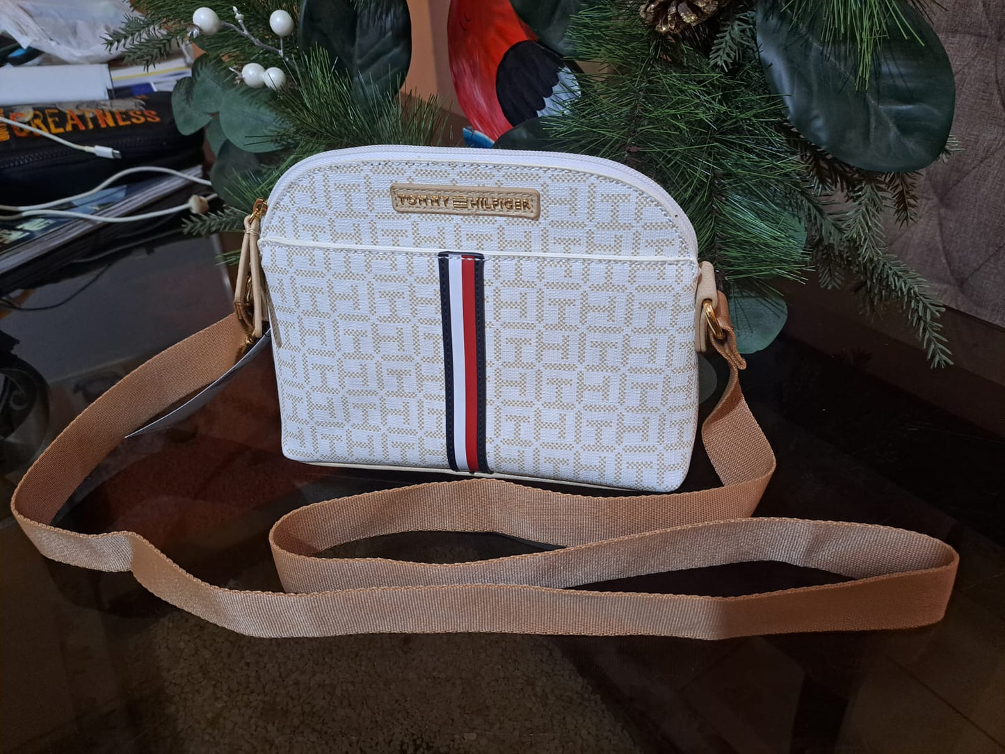 CARTERA CROSSBODY TOMMY HILFIGER DOME MONOGRAM