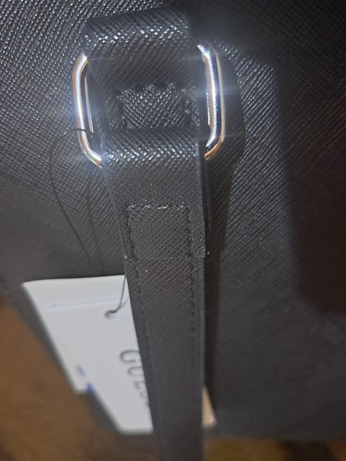 Bolso Guess Con Asas Negras Negro Liso Níquel