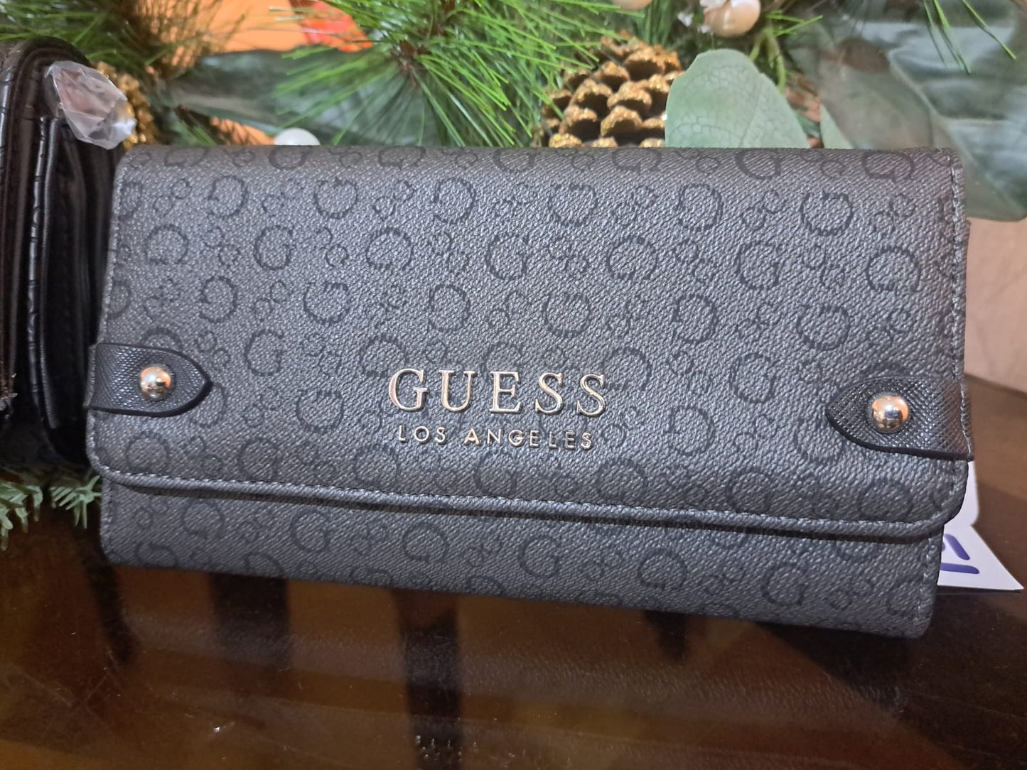 Guess ® Factory Los Angeles Billetera Mujer Negro Liso