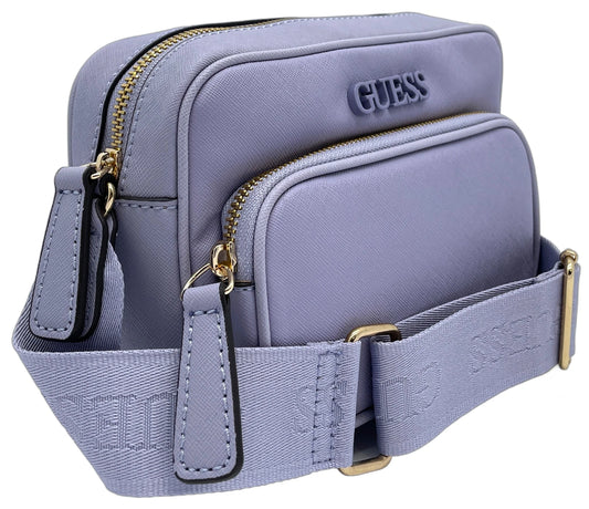 Bolsa Guess Crossbody Zinnia De Mujer Lila Liso Níquel